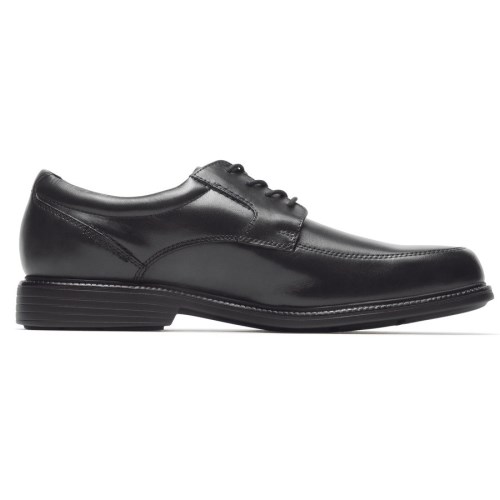 Rockport Charles Road Apron Toe Men's Oxfords Shoes Black | LUQOT-PH