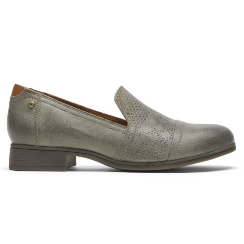 Rockport Cobb Hill Crosbie Slip-On Women's Loafers Grey | MTSW4-PH