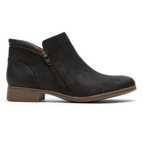 Rockport Cobb Hill Crosbie Women's Booties Black | PQH5G-PH