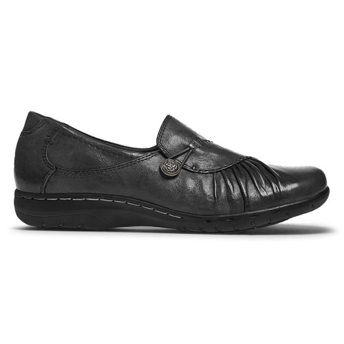 Rockport Cobb Hill Paulette Slip-On Women's Loafers Black | P1UT2-PH