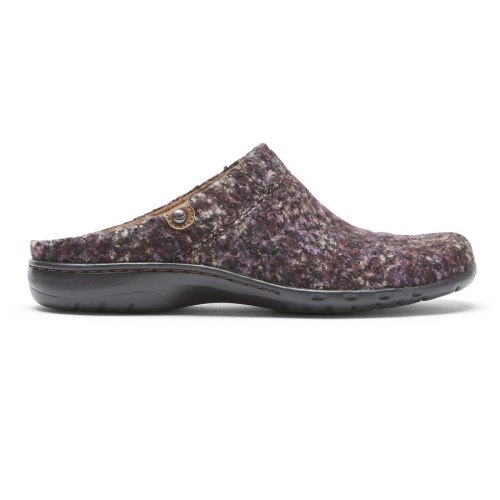 Rockport Cobb Hill Penfield Clog Women's Slides Purple | LSZGK-PH