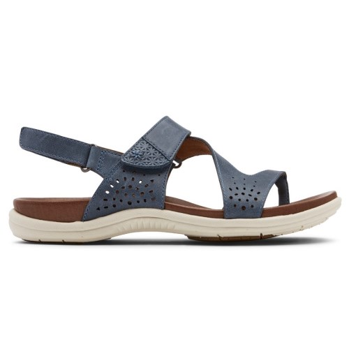 Rockport Cobb Hill Rubey Thong Women's Sandals Navy | IGT0H-PH