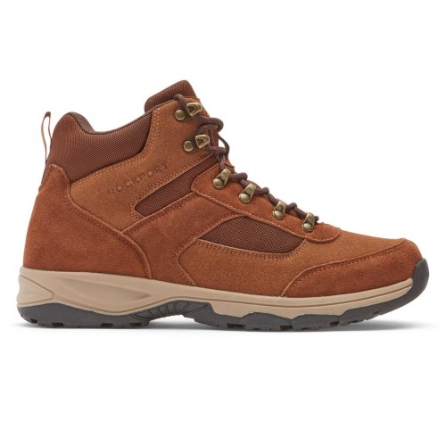 Rockport Dickinson Men's Hiking Boots Brown | T5GXL-PH