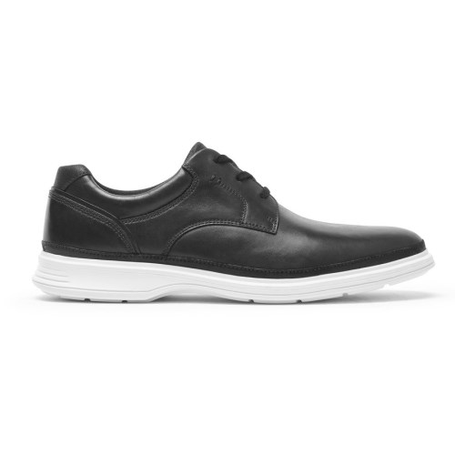 Rockport DresSports 2 Go Plain Toe Men's Oxfords Shoes Black | IGLT0-PH