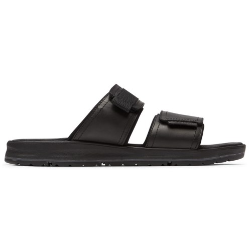 Rockport Lucky Bay Dress Men's Slides Black | 5GPR3-PH