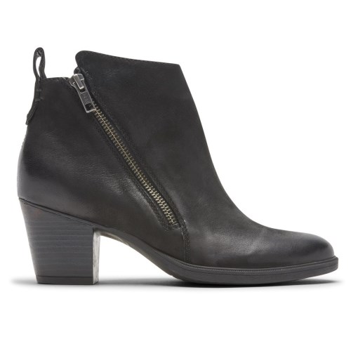 Rockport Maddie Zip Women's Booties Black | I51HG-PH