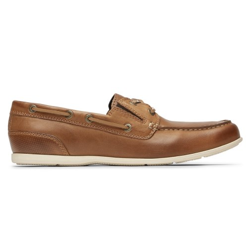 Rockport Malcom Camp Men's Boat Shoes Brown | OYVL2-PH