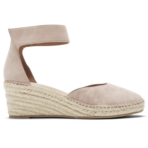 Rockport Marah Ankle Strap Women's Wedge Sandals Beige | 2UK3G-PH