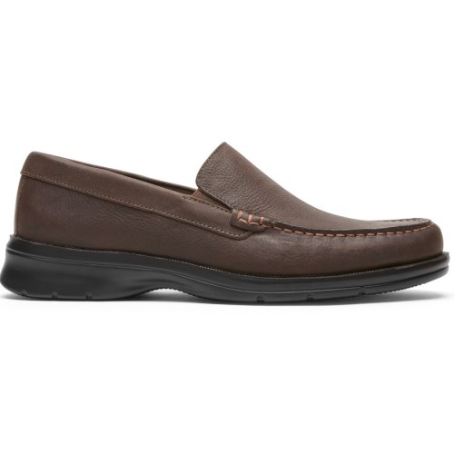 Rockport Palmer Venetian Men's Loafers Chocolate | SRU0G-PH