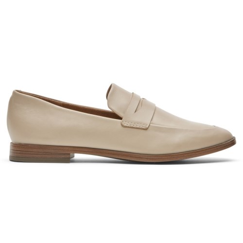 Rockport Perpetua Classic Penny Women's Loafers Beige | PNOL3-PH