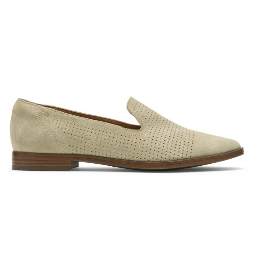 Rockport Perpetua Perforated Women's Loafers Light Green | JT423-PH