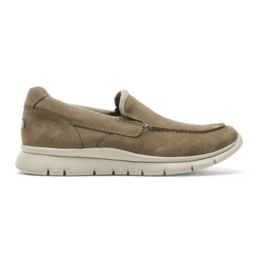 Rockport Primetime Moc Men's Slip On Sneakers Brown | IU3JT-PH