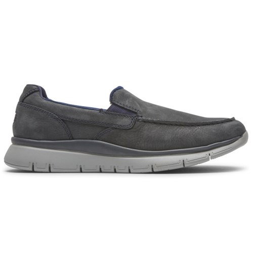 Rockport Primetime Moc Men's Slip On Sneakers Dark Grey | OQ2RZ-PH