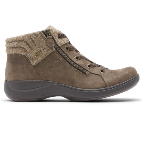 Rockport Rev Stridarc Waterproof Low Women's Boots Brown | T2GZI-PH