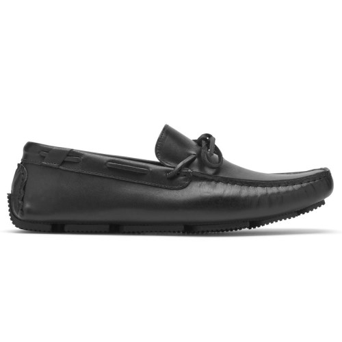 Rockport Rhyder Tie Men's Loafers Black | JNVRS-PH