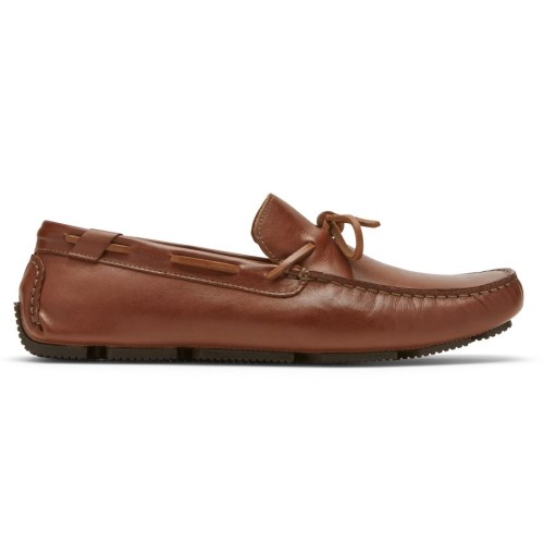 Rockport Rhyder Tie Men's Loafers Dark Brown | 0YZUT-PH