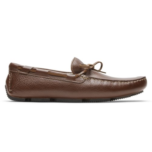 Rockport Rhyder Tie Men's Slippers Chocolate | XW4SN-PH