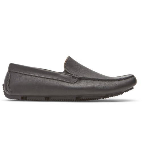 Rockport Rhyder Venetian Men's Loafers Black | QUWLG-PH