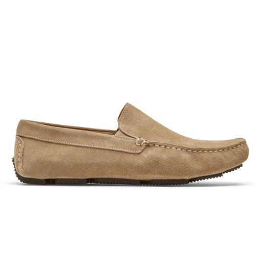 Rockport Rhyder Venetian Men's Loafers Light Brown | ZRXV2-PH