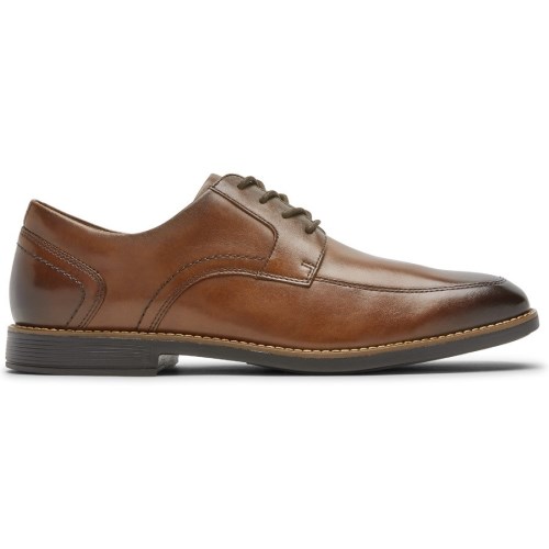 Rockport Slayter Apron Toe Men's Oxfords Shoes Dark Brown | 1KLMH-PH