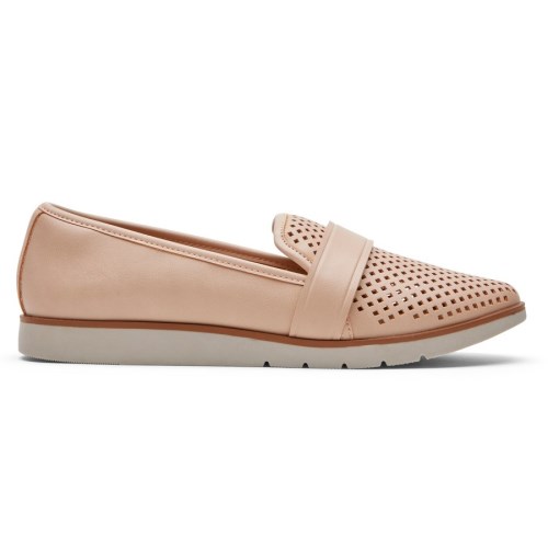 Rockport Stacie Perforated Women's Loafers Pink | VSNU1-PH