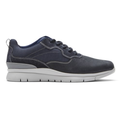 Rockport Stewart Plain Toe Men's Sneakers Navy | V2THJ-PH