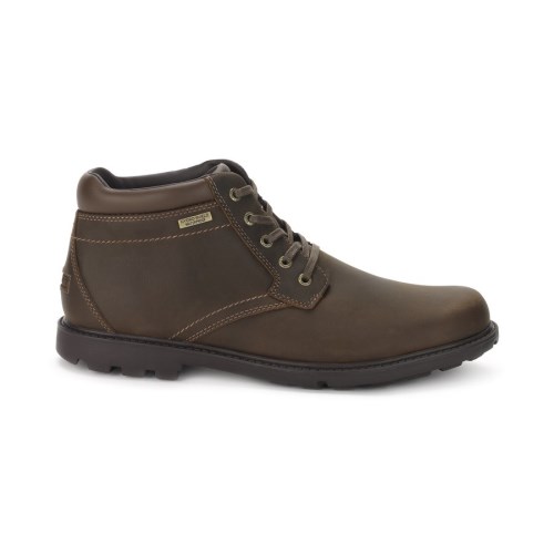 Rockport Storm Surge Plain Toe Men's Boots Dark Brown | LU0VW-PH