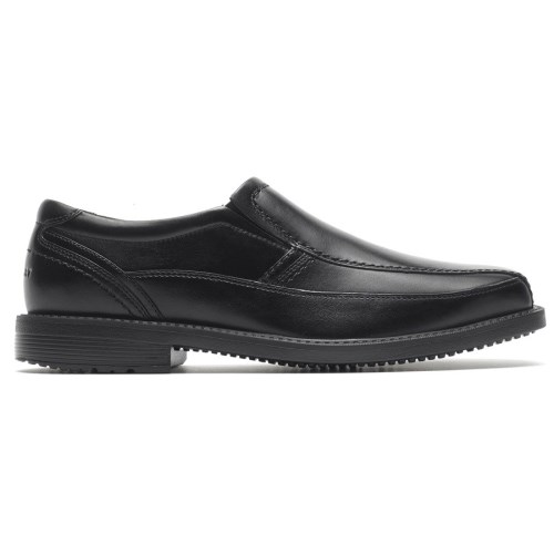 Rockport Style Leader 2 Bike Toe Slip-On Men's Loafers Black | 13TJK-PH