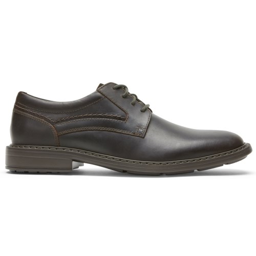 Rockport Tanner Plain Toe Men's Oxfords Shoes Chocolate | 0UPW5-PH