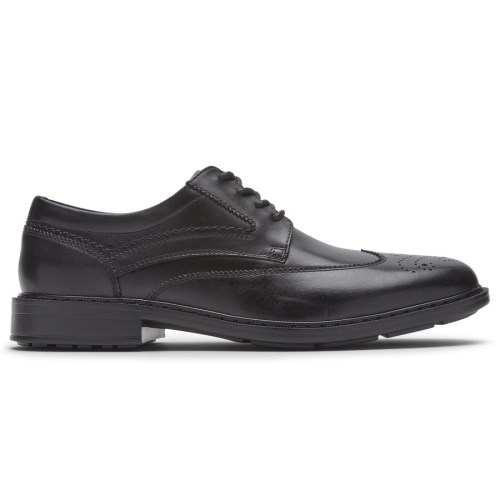 Rockport Tanner Wingtip Men's Oxfords Shoes Black | HIG5K-PH