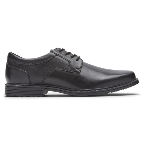 Rockport Taylor Plain Toe Waterproof Men's Oxfords Shoes Black | SP0RG-PH