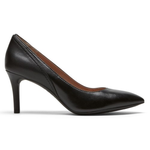 Rockport Total Motion 75mm Pieced Women's Heels Black | HMUKP-PH