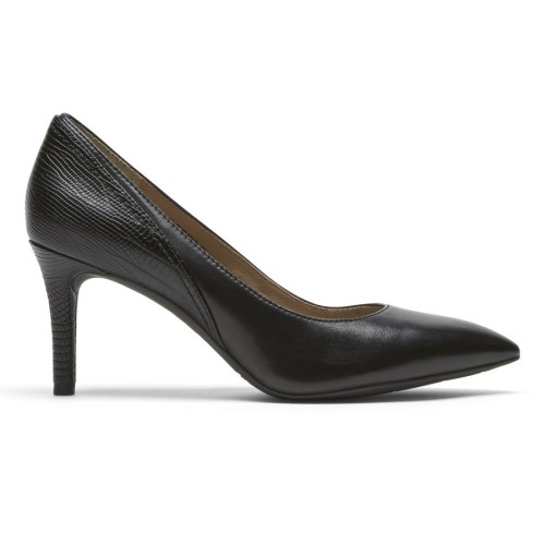 Rockport Total Motion 75mm Pieced Women's Heels Black | QH4YN-PH