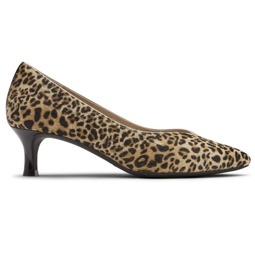 Rockport Total Motion Kaiya V Women's Heels Leopard | 3R04X-PH