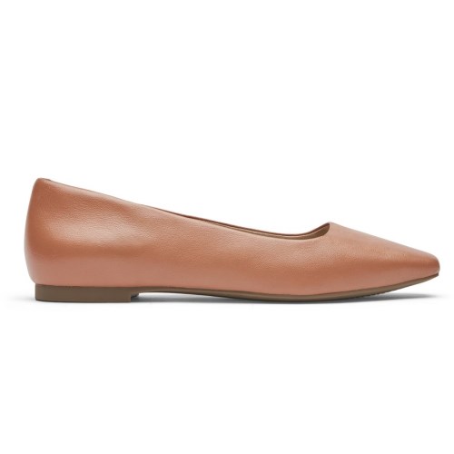 Rockport Total Motion Laylani Plain Women's Ballet Flats Brown | MPV4Z-PH