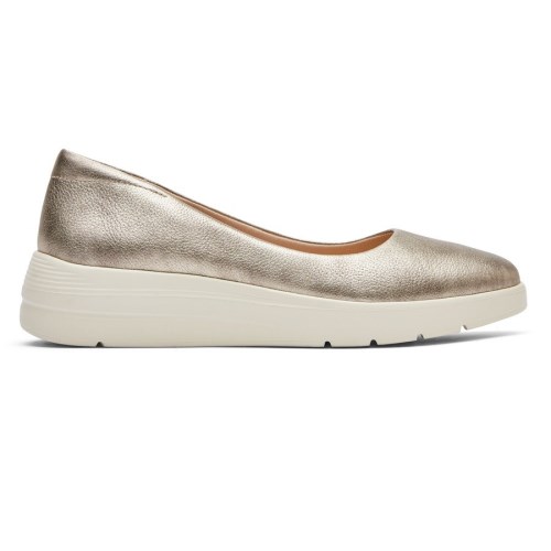 Rockport Total Motion Lillie Women's Ballet Flats Gold | HYI0M-PH