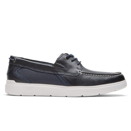 Rockport Total Motion Lite Men's Boat Shoes Black | L351S-PH