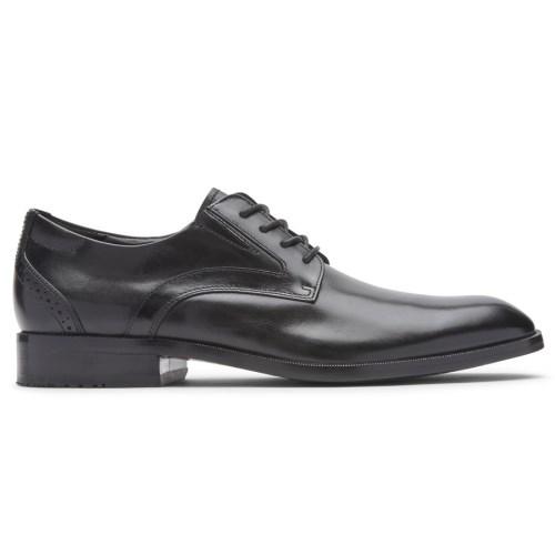 Rockport Total Motion Office Plain Toe Men's Oxfords Shoes Black | T250G-PH