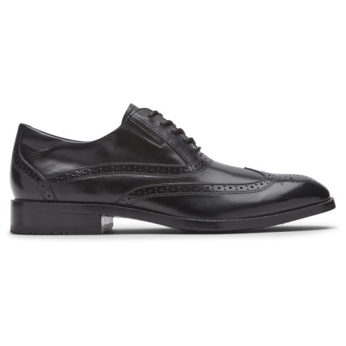 Rockport Total Motion Office Wingtip Men's Oxfords Shoes Black | 2T3MV-PH