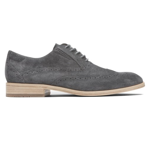 Rockport Total Motion Office Wingtip Men's Oxfords Shoes Grey | GQV5R-PH