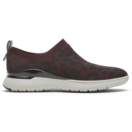 Rockport Total Motion Sport High Women's Slip On Sneakers Leopard | OYRXJ-PH