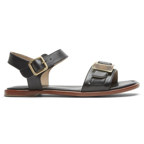 Rockport Total Motion Zadie Buckle Women's Sandals Black | W3H0S-PH