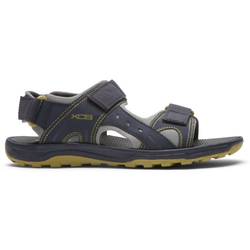 Rockport XCS Trail Technique Adjustable Men's Hiking Sandals Navy | 1RNVL-PH