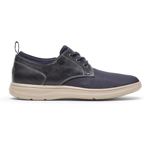 Rockport Zaden Plain Toe Oxford Men's Sneakers Navy | VLUXK-PH