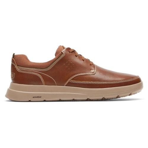 Rockport truFLEX Cayden Plain Toe Men's Sneakers Brown | 2XG30-PH