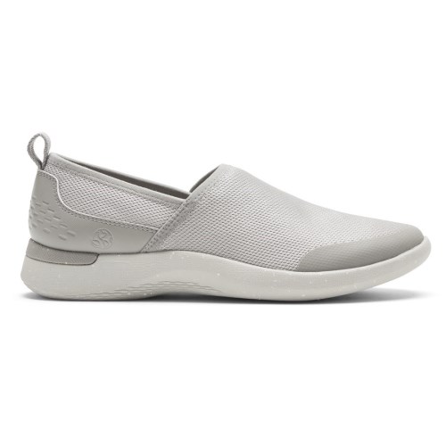 Rockport truFLEX Fly Washable Knit Women's Slip On Sneakers Light Grey | IGPU2-PH