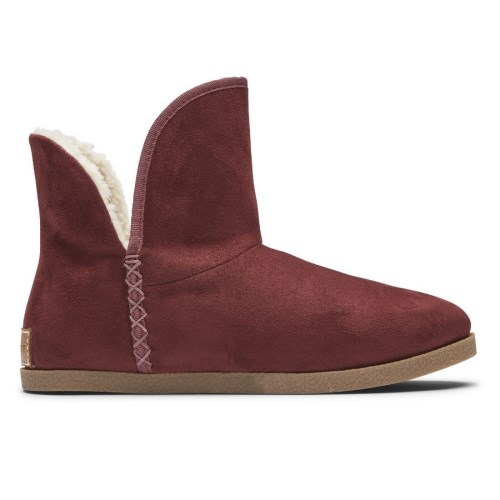 Rockport truTECH Veda Slipper Women's Boots Maroon | QHXO3-PH