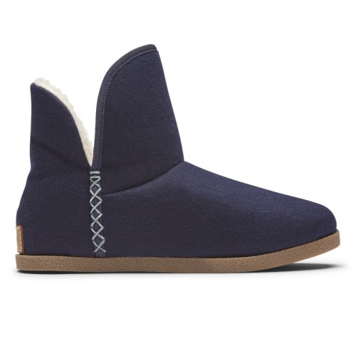 Rockport truTECH Veda Slipper Women's Boots Navy | VOM4Q-PH